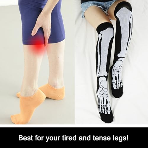 Junely Compression Socks for Women Knee High Socks for Running Nurses Pregnant Women Work Support Travel Flight Sports4