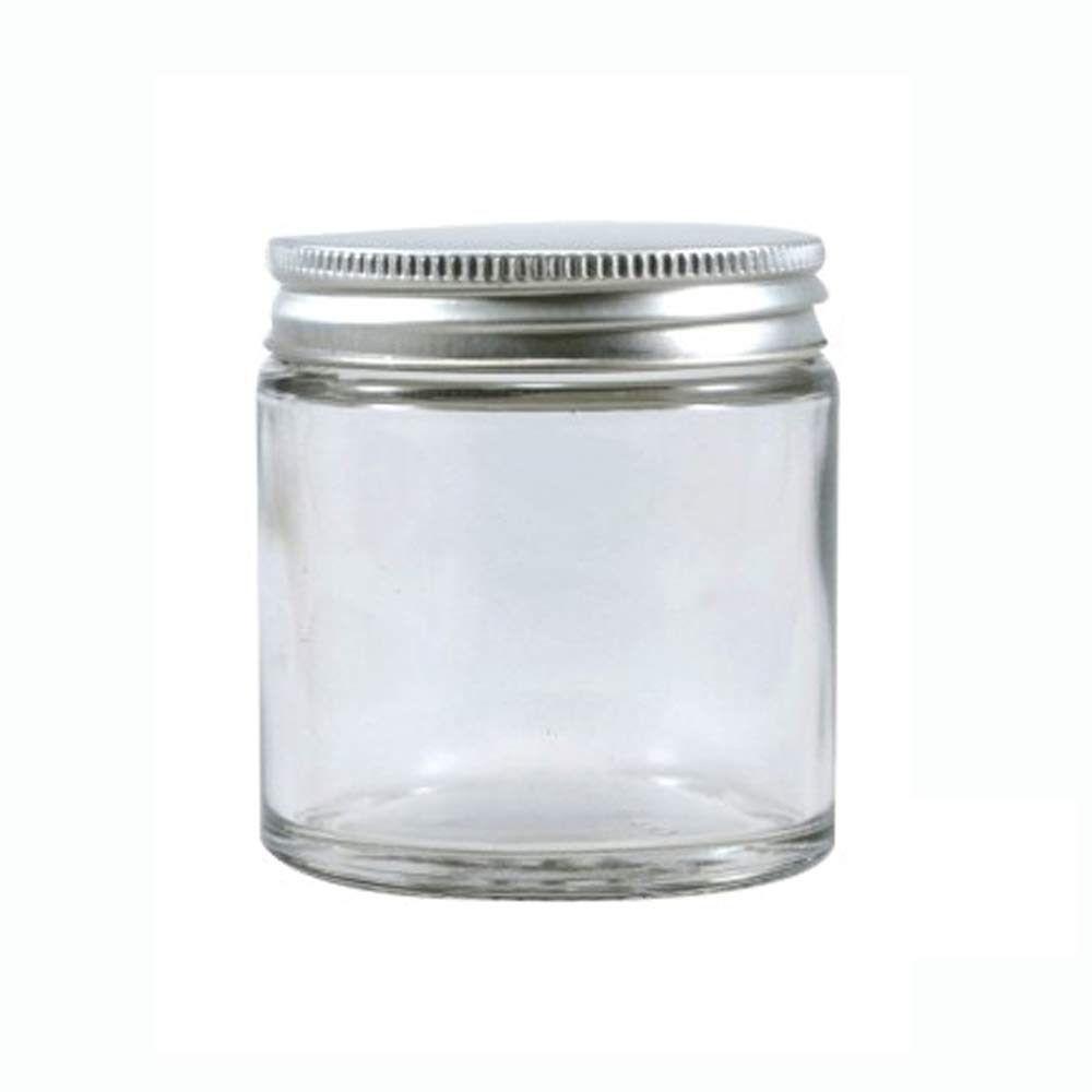 GIFTBASHGlass Jar With Cap - 100 ml, 8 Pieces, White