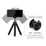 Mini Tripod,Sponge Tripod with Phone Holder Flexible Bracket with Wireless Remote and Smartphone Clamp,for Mobile Phones and Cameras - Image 3