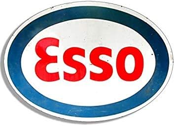 Vintage Oval ESSO Vintage Gas Logo Sticker Motorcycle car Gasoline Decal