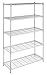Whitmor 5 Tier Heavy Duty Shelving Unit, Metal Storage Shelves, 500 lbs Capacity per Shelf, Max 2500 lbs total, Easy Assembly Home Organizer for Pantry, Garage, Plant, 48