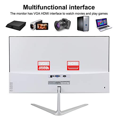 Wearson 23,8 pollici Ultra Sottile Curvo Schermo LCD Gaming Monitor,Tempo di Risposta 2ms,HDMI VGA input WS238H