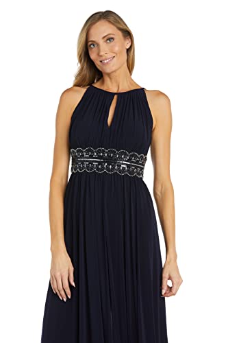 Image of R&M Richards Women's Beaded Waist Gown