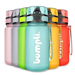 bumpli® Trinkflasche Kinder – SoftTouch 350ml – trinkflasche Kohlensäure geeignet, auslaufsicher – BPA-frei mit Fruchteinsatz – Ideal für Schule, Kindergarten, Sport