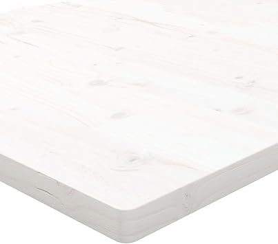 vidaXL Table Top White 100x50x2.5 cm Solid Wood Pine Rectangular