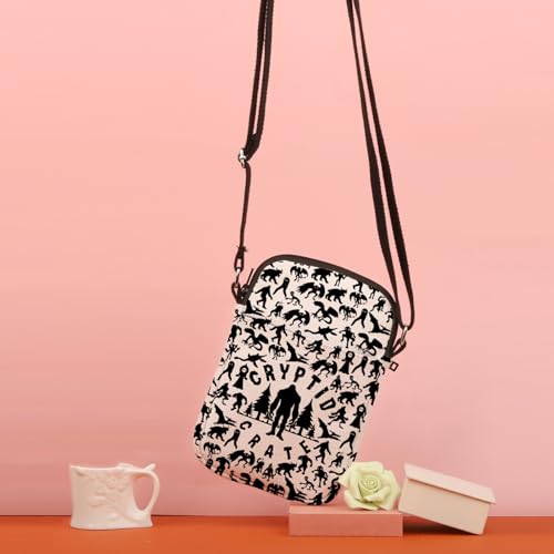 TSOTMO Cryptid Creatures Gift Cryptid Crate Crossbody Bag Cryptozoology Shoulder Bag Cryptid Lover Gift for Fan4