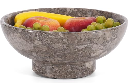 Marble Fruit Bowl For kitchen Counter 10 Inch Oceanic Decorative Bowl