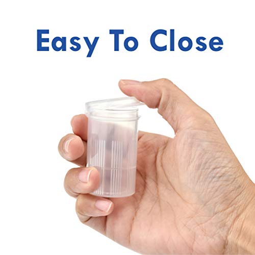 Image of Maymom Water Tight Sample Vials, Bottle, Cup, for Small Parts, Beads; Air Tight; Protect from Light, Prescription Bottle, Rx Vial (24 mL, white)