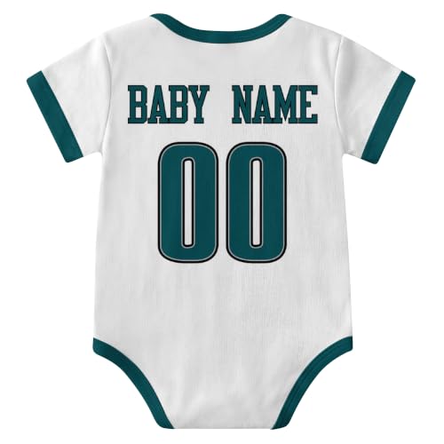 Image of KREDE Baby Clothes Custom Short Sleeves for Baby Boy Gifts | Custom Bodysuit with Number Name Gifts for Baby