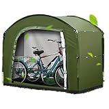 Cobertizo de almacenamiento para bicicletas, organizador de motocicleta de tela Oxford para equipos al aire libre y herramientas de jardín