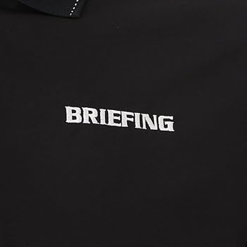 ブリーフィング 半袖 ポロシャツ 3Dロゴ ブラック 速乾 ゴルフウェア Amazon.co.jp: ブリーフィング（BRIEFING） ゴルフウェア 吸水速