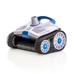 Hayward TracVac Lightweight Automatic Suction Vacuum Cleaner with Hose and Valve for In Ground Swimming Pool Maintenance White