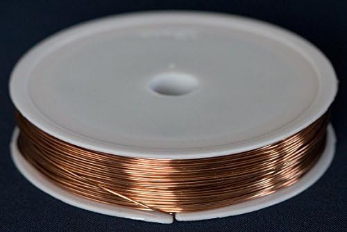 Unplated Craft And Jewellery Making Copper Wire 0.6mm (22ga) spool (50ft)