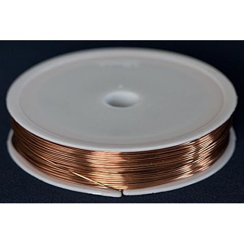 Unplated Craft And Jewellery Making Copper Wire 0.5mm (24ga) spool (40m) Cover