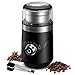 TWOMEOW Kaffeemühle Elektrisch, Verstellbare Gewürzmühle mit Schlagmesser und Abnehmbare Edelstahlbehälter, Kaffeemühle für Nüsse Kaffeebohnen Gewürze, Schwarz