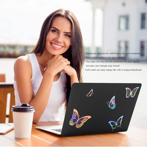 Funda MacBook Pro 13 carcasa rígida con protector de teclado diseño mariposa modelos A2338 A2289 6