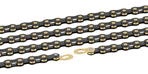 Chaîne de vélo XLC CC-C05 noire et dorée en taille unique pour adulte