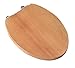 Bath D?cor 5F1E3-19CH Deluxe woos Toilet Seat, Black Walnut