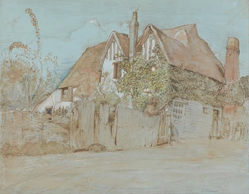 Pintura decorativa para sala de estar, cuadro Ivy Cottage Shoreham 60x90cm para tu hogar