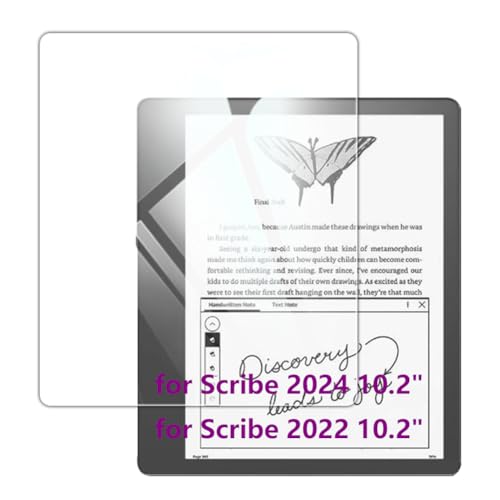 Kepuch 2 Pack Gehärtetes Glas Bildschirmschutz für Kindle Scribe 2024/Kindle Scribe 2022 10.2'