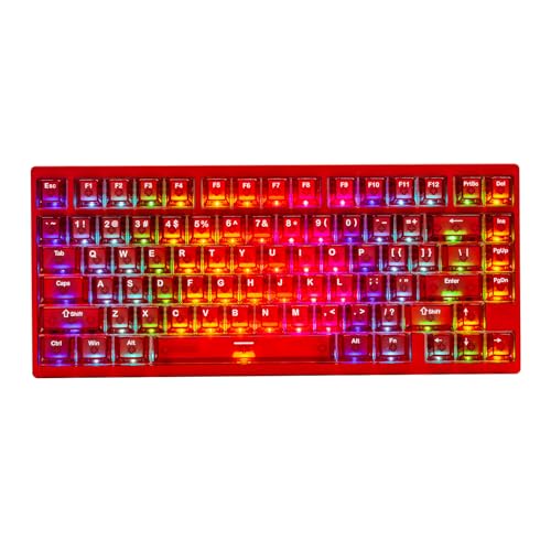 Image of IROK MG75MAX 81 Keys Wired Magnetic Switch Keyboard, 256KHZ Single Key Scan Rate, PCB Nano-Coating Waterproof, Hall Effect, 8KHZ /ARGB /CNC Aluminum Gaming Keyboard(Red)