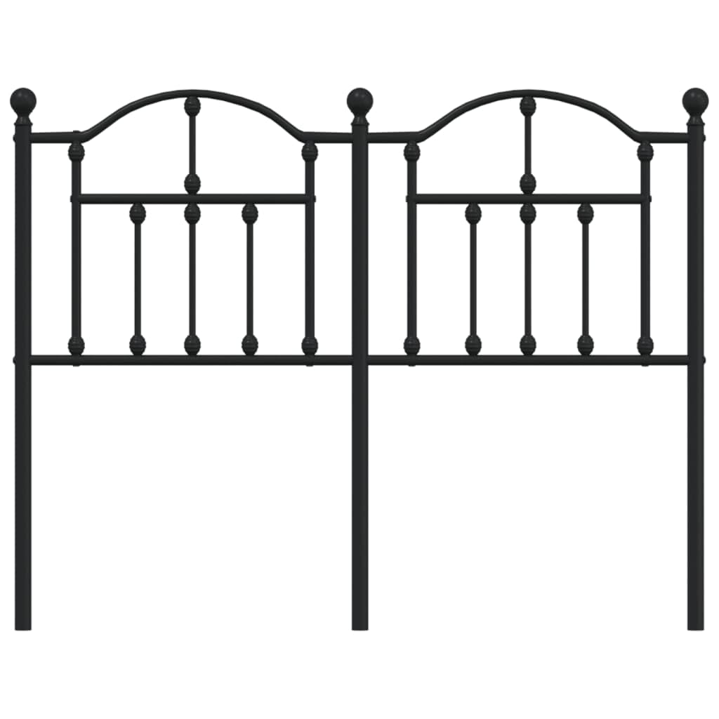 Testiera in Metallo Nero 120 cm Spalliera Letto Una Piazza E Mezza Testiera Letto Una Piazza E Mezza Testata Letto Matrimoniale Testiera Letto Singolo per Salone Camere Da Letto Camera Degli Ospiti