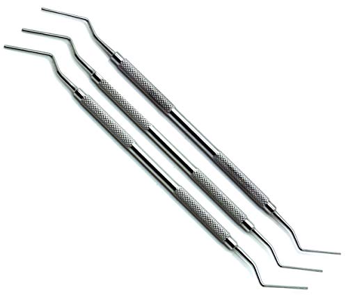 3 Pcs Dental Root Canal Plugger 1/3, 5/7, 9/11 Double Ended Amalgam Plastic Composite Filling Instruments #TOP22