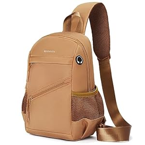 BOSTANTEN Sling Bag Shoulder Bag Crossbody Backpack Lightweight Casual Daypack for Men Women Travel Hiking Walking