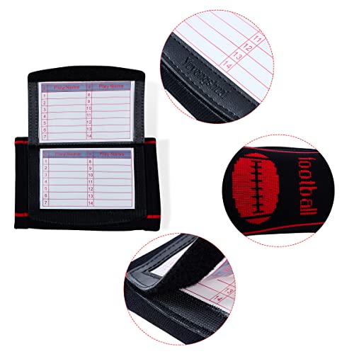 Yuyongshuai Flag Football Belt And Football Play Wristbands, Flag Football Belts And Football Armband Playbook. (Black) #TOP5