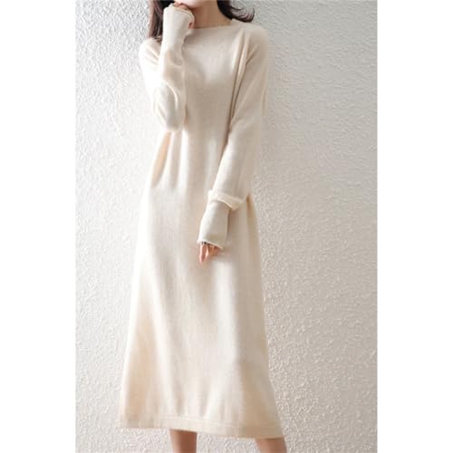 Robe en laine tricotée femme chic et douce pour affronter l'hiver avec élégance - 3