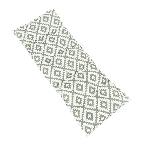 OHS 2 Seater Garden Bench Cushion Geometric Print Bench Seat Pad, Super Soft Comfortable Waterproof Outdoor Seat Cushions For Patio Furniture or Dining, Sage-110x40cm