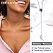 FOCALOOK Amethyst Birthstone Necklace for February Women 925 Sterling Silver Birth Gemstone Long Lariat Necklace Jewelry