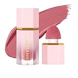 TOSOUATOP Liquid Blush, Soft Cream Blush Makeup with Cushion Applicator for cheeks, Natural Glossy,