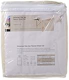 Master Massage 3-Piece Flannel Sheet Set, Off White