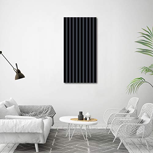 Image sur verre 60x120 cm pour décoration de cuisine et salon noir