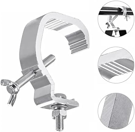 Pinces de lumière de scène robustes, 4 pièces, Kit de crochets pour lampe de scène en fonte d'aluminium moulé pour projecteur à tête mobile