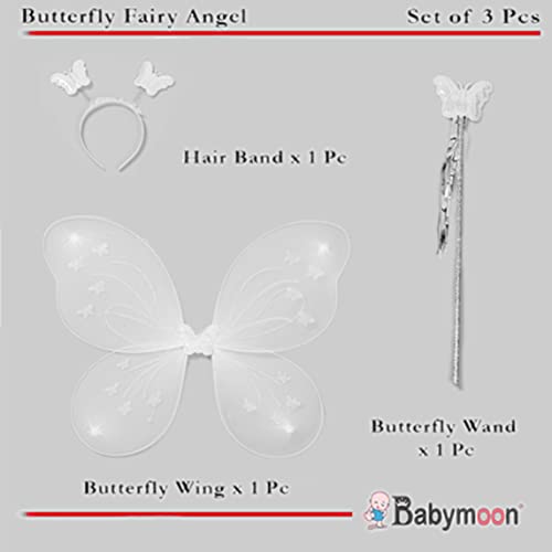 Image of BabyMoon Butterfly Fairy Angel Costumes Baby Wings Photography Props | Set of 3