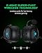 Black Shark 2.4Ghz Wireless Gaming Headset for PC PS4 PS5 Laptops,Over-Ear Bluetooth 5.2 Gaming Headphones with Detachable Ultra-Clear Microphone,60 Hours Playtime, 3.5mm Wired Mode for Xbox Series