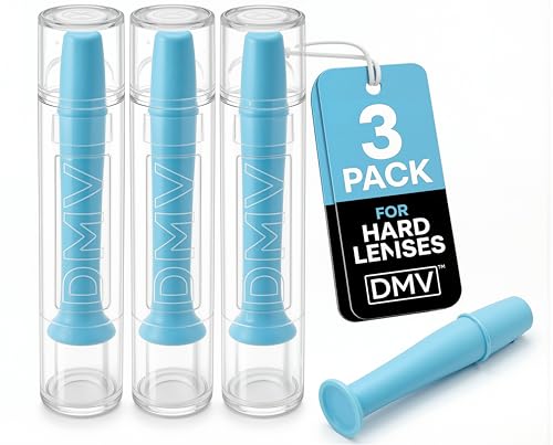 DMV Ultra Hard Contact Lens Remover (Blue, 3 Pack)
