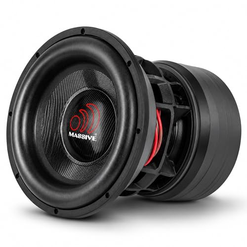 Image of Massive Audio 15" Mega Subwoofer, 16,000 Watts Peak, 8,000W RMS, Dual 2 Ohm, Competition Grade Car Subwoofer with 1000oz Quad Magnet and 4" Voice Coil Carbon Fiber Cone - BOA152R