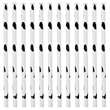 Healvian 12pcs Cow Print Pencils Wooden Animal Pattern Sketch for Boys and Girls Birthday School Party Favor