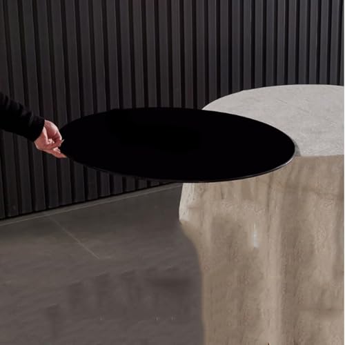 Plateau de table en verre trempé poli brillant luxe pour salon