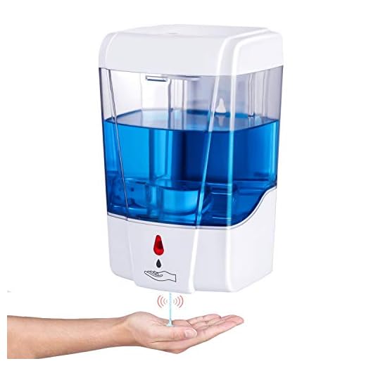 Automatic Hand Sanitizer Dispenser,Touchless Hand Sanitizer Dispenser Wall Mount 700ml/23.7oz Automatic Soap Dispenser,Suit for Bathroom Kitchen Hotel Restaurant Commercial
