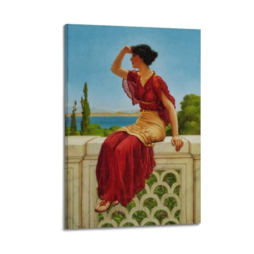 Poster John William Godward The Signal Lost impression toile 30x45cm