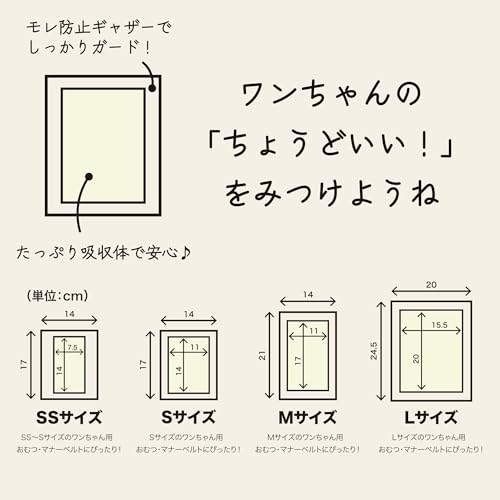 WICKEDPUP 犬用おむつライナー、100枚入 | 男の子のマナーベルトパッド | 女の子の生理用ナプキン | ペット用おしっこ吸収シート、Mサイズ