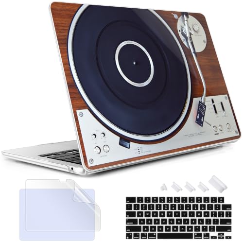 May Chen for MacBook Air 15 inch Case M5 M4 M3 M2 2026 2024-2023, Model A3448 A3241 A3114 A2941, Closes Seamlessly Hard Shell Laptop Cover with Keyboard Cover, Retro Music Machine
