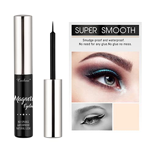 Cuckoo Magnetic Eyeliner Black Eyeliner Natural Look,Waterproof And Smudge Resistant Magnetic Liner 2 X 5Ml / Two Tubes #TOP2