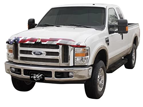 Stampede | Vigilante Hood Protector - High Profile / American Flag W/Eagle| 2000-2005 Ford Excursion, 1999-2007 F-250, F-350, F-450, F-550 Super Duty | 3125-30 #TOP1