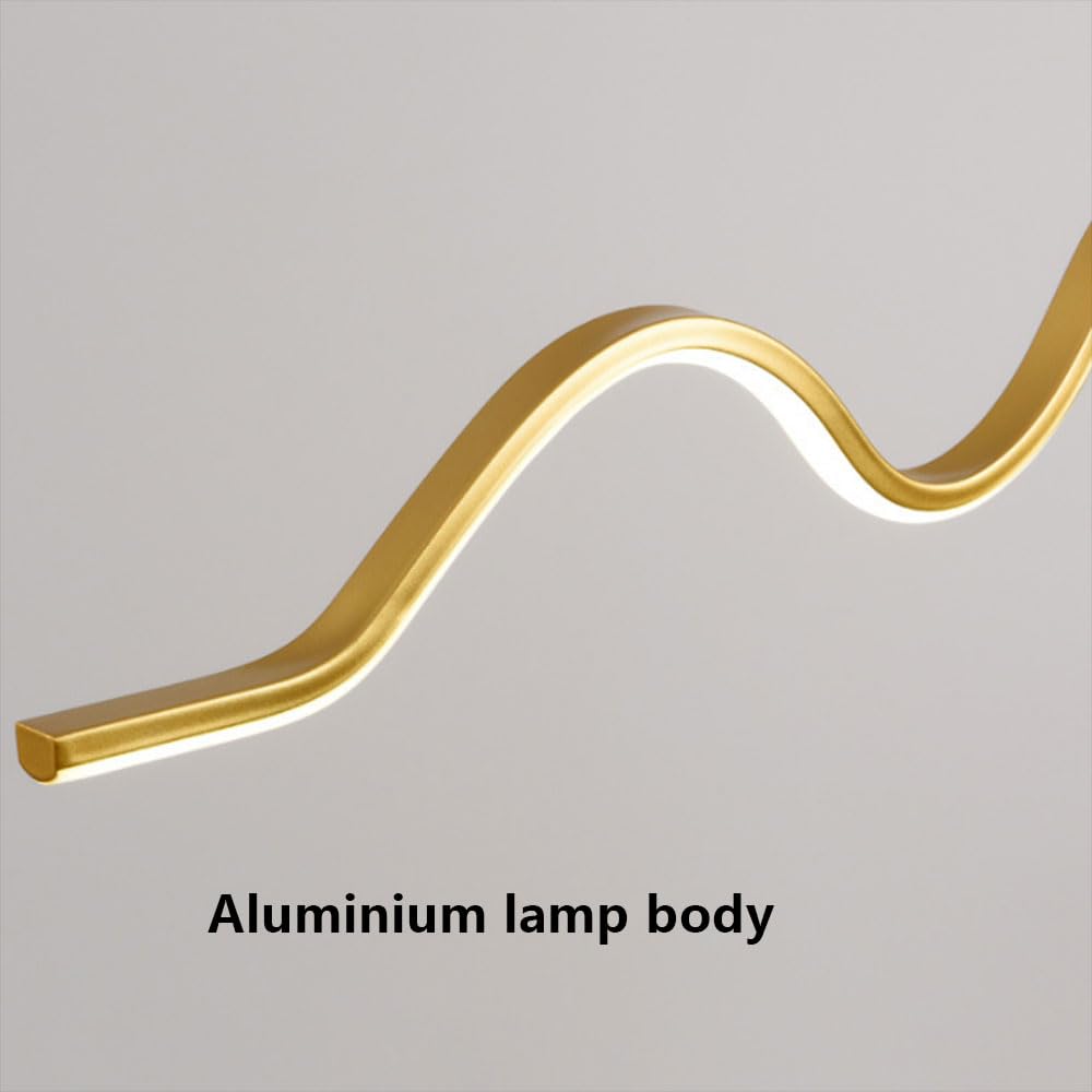 Nordic Lampa wisząca LED Liniowy żyrandol Oprawa aluminiowa Oświetlenie 3000-6000 K Lampa wisząca Kreatywny wystrój domu Możliwość przyciemniania Nowoczesne oświetlenie wewnętrzne