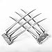Superhero Claws, Wolverine Claws with Plastic Handles for Adults, Wolf Claws for Halloween Cosplay Props, Set of 2, One Pair Silver
